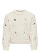 Kids Only Kmgflower L/S O-Neck Knt Kräm