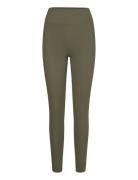 Björn Borg Studio Highwaist Rib Tights Khaki Green