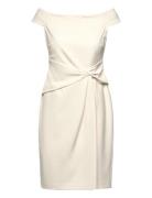 Lauren Ralph Lauren Plshd Crepe-Cocktail Dress Kräm