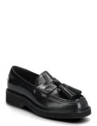 Tommy Hilfiger Tassel Squarish Toe Lthr Loafer Svart