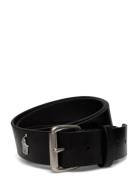 Polo Ralph Lauren Tumbled Leather Belt Svart