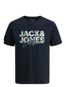 Jack & J S Jjgeplas Tee Ss Crew Neck Mni Marinblå