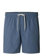 Selected Slhcooper Seersucker Swimshorts W Blå