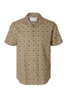 Selected Slhrelaxsun Shirt Ss Resort Multi/patterned