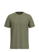 Selected Slhaspen Slub Ss O-Neck Tee Noos Khaki Green