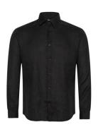 Selected Slhregkylian-Linen Shirt Ls Classic Noos Svart