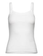 Selected Slfcelica Anna Strap Tank Top Noos Vit