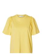 Selected Slfpenelope 2/4 Ruffle Tee Gul