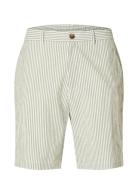 Selected Slhregular-Karl Seersucker Shorts Noos Grön