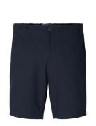 Selected Slhregular-Karl Seersucker Shorts Noos Blå