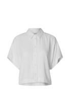 Selected Slfviva Ss Cropped Sun Shirt Noos Vit