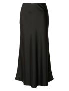 Selected Slflena Hw Ankle Skirt Noos Svart