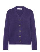 Selected Slfmaline New Ls Knit Short Cardi Noos Lila