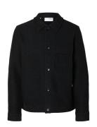 Selected Slhnealy Ls Knit Shirt Jacket Noos Svart