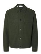 Selected Slhnealy Ls Knit Shirt Jacket Noos Grön