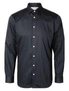 Selected Slhslim-Performance Aop Shirt Ls Marinblå