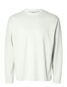 Selected Slhlooseoscar Ls O-Neck Tee Noos Vit