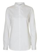 Selected Slfromie Ls Fitted Shirt Noos Vit