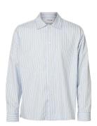 Selected Slhrlx-Ricco Ls Overshirt Ex Blå
