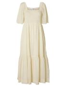 Selected Slfdora Ss Aop Ankle Dress B Kräm