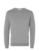 Selected Slhberg Crew Neck Noos Grå