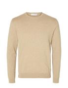 Selected Slhberg Crew Neck Noos Kräm