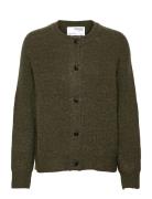 Selected Slflulu Ls Knit Short Cardigan Noos Grön