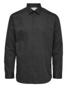 Selected Slhregethan Shirt Ls Classic Noos Svart