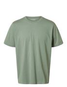 Selected Slhaspen Ss O-Neck Tee Noos Grön