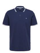 Selected Slhdante Sport Ss Polo Noos Marinblå
