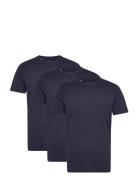 Selected Slhaxel Ss O-Neck Tee W 3 Pack Noos Marinblå