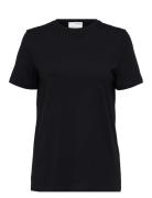 Selected Slfmyessential Ss O-Neck Tee Noos Svart