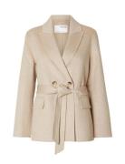 Selected Slftara Handmade Jacket B Noos Beige
