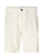 Selected Slhregular-Brody Linen Bld Shorts Noos Kräm