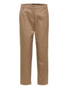 Selected Slfria Mw Cropped Pant Camel Mel B Noos Beige