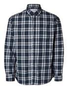 Selected Slhslimowen-Brushed Shirt Ls D Marinblå
