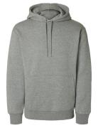 Selected Slhreg-Dan Sweat Hood O Grå