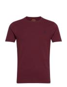 Polo Ralph Lauren Custom Slim Fit Jersey Crewneck T-Shirt Burgundy