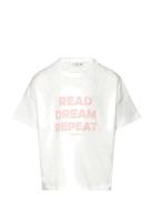 Mango Short-Sleeved Printed T-Shirt Vit