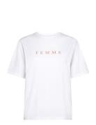 Selected Slfvilja Ss Printed Tee W Noos Vit