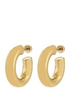Pilgrim Phase Large Hoops Gold-Plated Guld