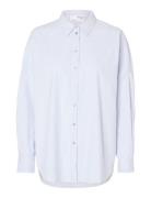 Selected Slfnova Ls Oxford Shirt Noos Blå