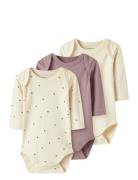 Name It Nbfbody 3P Ls Heart Noos Kräm