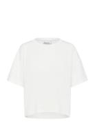 My Essential Wardrobe Hellemw Emb Boxy Tee Vit