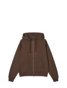 Mads Nørgaard Standard Luka Hoodie Zip Sweat Brun