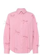 Soaked In Luxury Sljoa Bow Shirt Ls Rosa