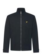 Lyle & Scott High Neck Twill Jacket Marinblå