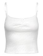 Gina Tricot Pointelle Singlet Vit
