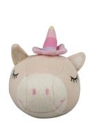 Barbo Leksaker Knitted Balls With A Bell - Unicorn Rosa