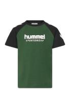 Hummel Hmljr Logo T-Shirt S/S Grön